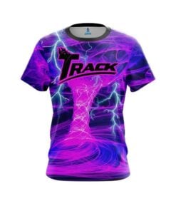 Track Electrical Tornado Pink CoolWick Bowling Jersey