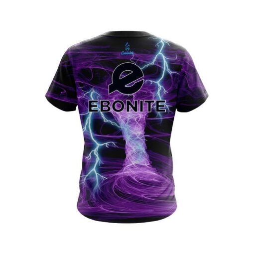 Ebonite Electrical Tornado Purple CoolWick Bowling Jersey - Image 2
