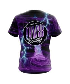 Alternative view of DV8 Electrical Tornado Purple CoolWick Bowling Jersey