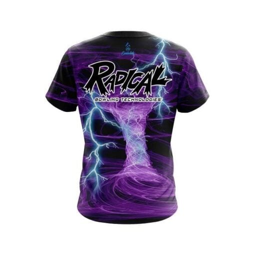 Radical Electrical Tornado Purple CoolWick Bowling Jersey - Image 2