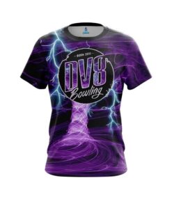 DV8 Electrical Tornado Purple CoolWick Bowling Jersey