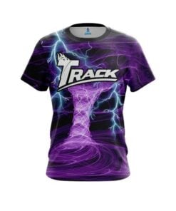 Track Electrical Tornado Purple CoolWick Bowling Jersey
