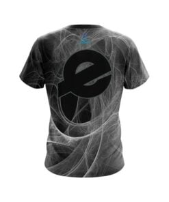 Alternative view of Ebonite Energy Swirls Black CoolWick Bowling Jersey