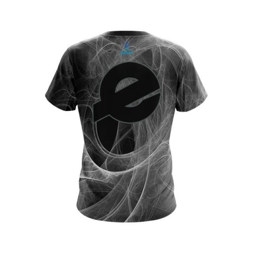 Ebonite Energy Swirls Black CoolWick Bowling Jersey - Image 2