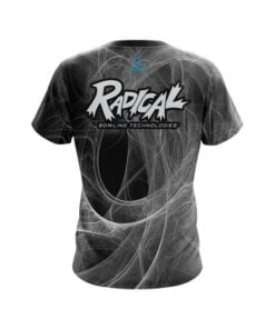 Alternative view of Radical Energy Swirls Black CoolWick Bowling Jersey