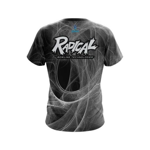 Radical Energy Swirls Black CoolWick Bowling Jersey - Image 2