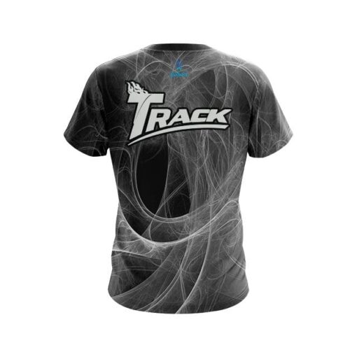 Track Energy Swirls Black CoolWick Bowling Jersey - Image 2