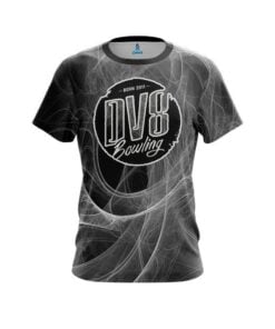 DV8 Energy Swirls Black CoolWick Bowling Jersey