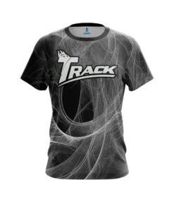Track Energy Swirls Black CoolWick Bowling Jersey