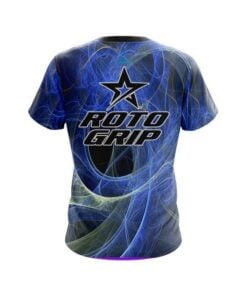 Alternative view of Roto Grip Energy Swirls Blue CoolWick Bowling Jersey