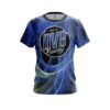 DV8 Energy Swirls Blue CoolWick Bowling Jersey
