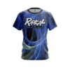 Radical Energy Swirls Blue CoolWick Bowling Jersey