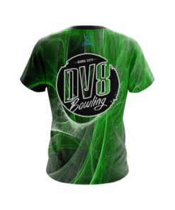 Alternative view of DV8 Energy Swirls Green CoolWick Bowling Jersey