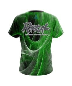 Alternative view of Radical Energy Swirls Green CoolWick Bowling Jersey