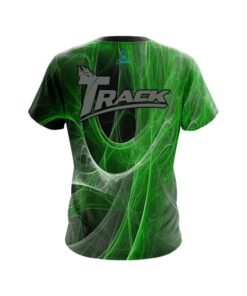 Alternative view of Track Energy Swirls Green CoolWick Bowling Jersey