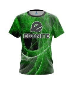Ebonite Energy Swirls Green CoolWick Bowling Jersey