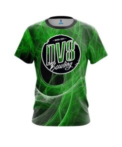 DV8 Energy Swirls Green CoolWick Bowling Jersey