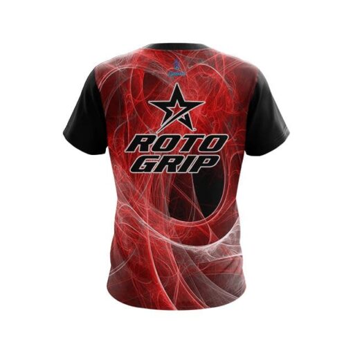 Roto Grip Energy Swirls Red CoolWick Bowling Jersey - Image 2