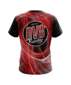 Alternative view of DV8 Energy Swirls Red CoolWick Bowling Jersey