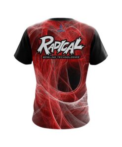 Alternative view of Radical Energy Swirls Red CoolWick Bowling Jersey