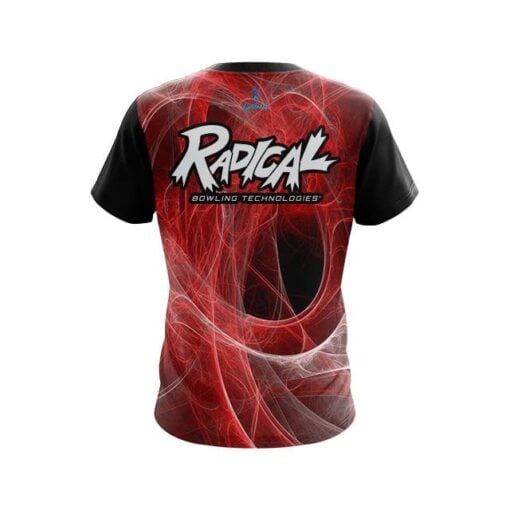 Radical Energy Swirls Red CoolWick Bowling Jersey - Image 2