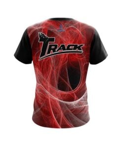 Alternative view of Track Energy Swirls Red CoolWick Bowling Jersey