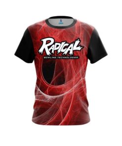 Radical Energy Swirls Red CoolWick Bowling Jersey