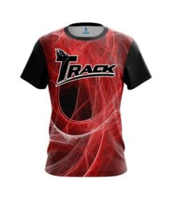Track Energy Swirls Red CoolWick Bowling Jersey