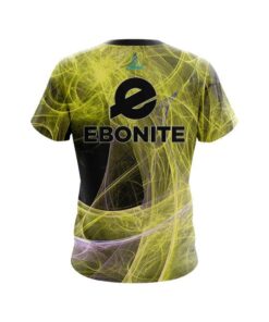 Alternative view of Ebonite Energy Swirls Yellow CoolWick Bowling Jersey