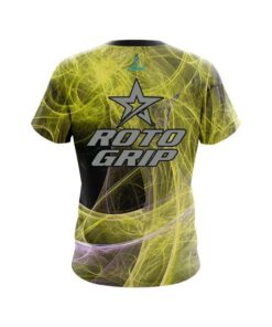 Alternative view of Roto Grip Energy Swirls Yellow CoolWick Bowling Jersey