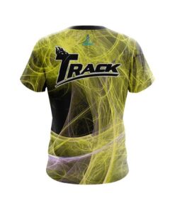 Alternative view of Track Energy Swirls Yellow CoolWick Bowling Jersey