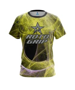 Roto Grip Energy Swirls Yellow CoolWick Bowling Jersey