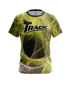 Track Energy Swirls Yellow CoolWick Bowling Jersey
