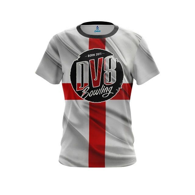 DV8 English Flag CoolWick Bowling Jersey