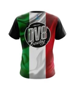 Alternative view of DV8 Italian Flag CoolWick Bowling Jersey