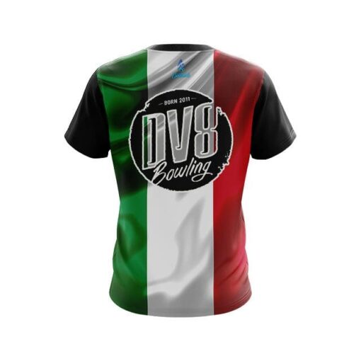 DV8 Italian Flag CoolWick Bowling Jersey - Image 2