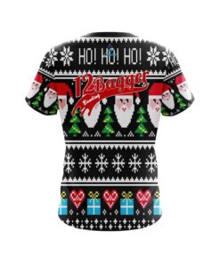 Alternative view of 12Bagger Dirty Santa Black CoolWick Bowling Jersey