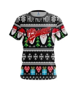 12Bagger Dirty Santa Black CoolWick Bowling Jersey