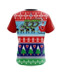 Alternative view of Columbia 300  Dirty Santa Red Coolwick Bowling Jerseys