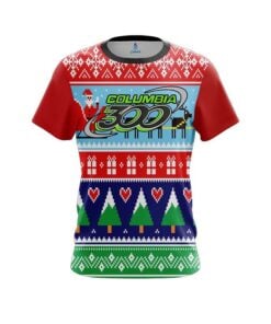 Columbia 300  Dirty Santa Red Coolwick Bowling Jerseys
