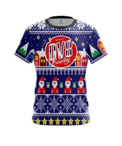 DV8 Dirty Santa Blue CoolWick Bowling Jersey