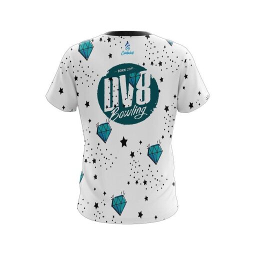 DV8 Diamond White CoolWick Bowling Jersey - Image 2