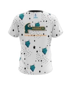 Alternative view of Hammer Diamond White CoolWick Bowling Jersey
