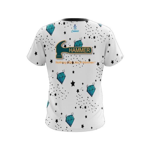 Hammer Diamond White CoolWick Bowling Jersey - Image 2