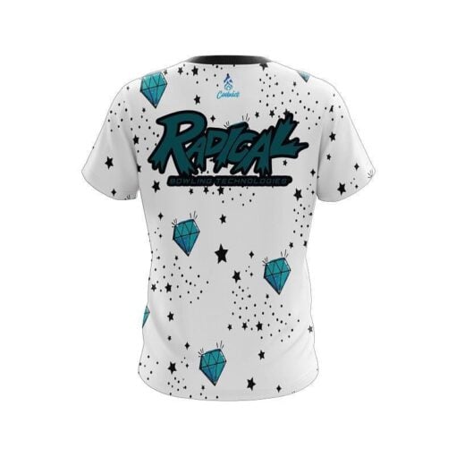 Radical Diamond White CoolWick Bowling Jersey - Image 2
