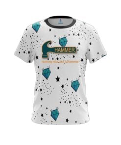 Hammer Diamond White CoolWick Bowling Jersey