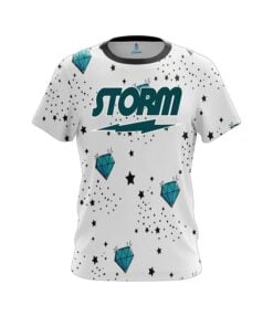 Storm Diamond White CoolWick Bowling Jersey