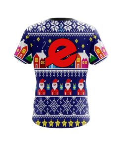 Alternative view of Ebonite Dirty Santa Blue CoolWick Bowling Jersey