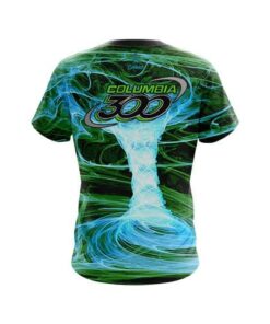 Alternative view of Columbia 300 Electrical Tornado Green CoolWick Bowling Jersey