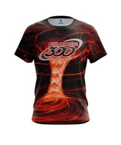 Columbia 300 Electrical Tornado Orange CoolWick Bowling Jersey